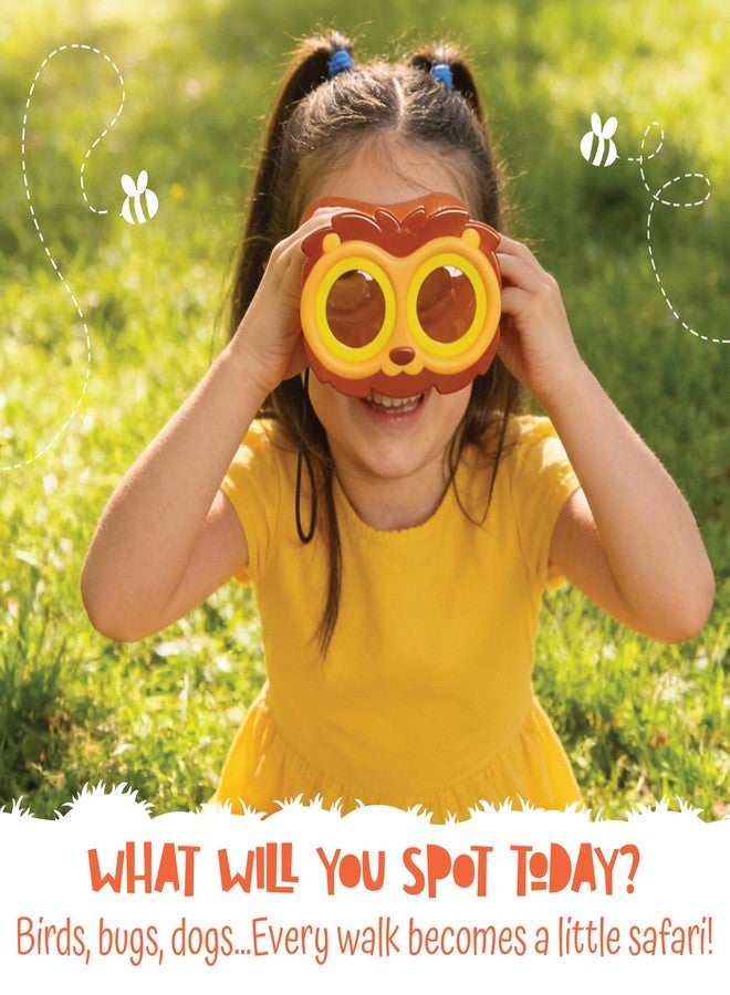 Goliath Peekimals Kids Binoculars - Lion Roar | Animal-Themed Toddler Binoculars for Outdoor Exploration | Toddler Camping | Lightweight & Durable | Designed for Ages 3+ - Image 2
