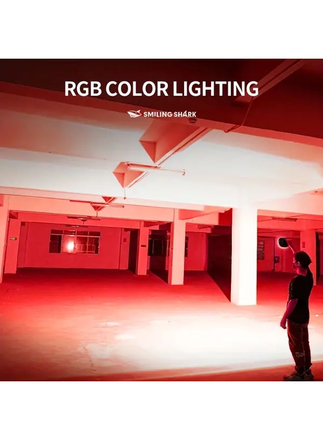 GZ 0892 Gray D Rechargeable LED Work Light 56 RGB Modes Magnetic Base Camping Outdoor - Image 3