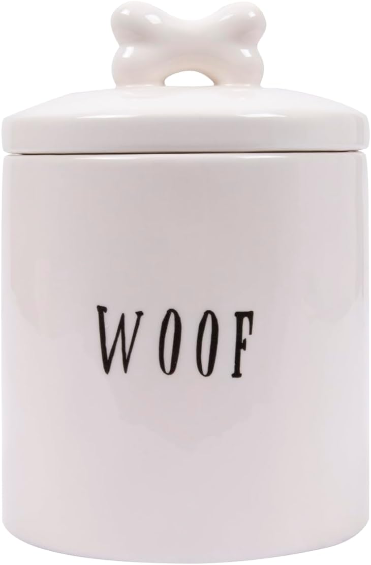 Creative Co-op Woof Jar with Bone Handle on Lid - Image 1
