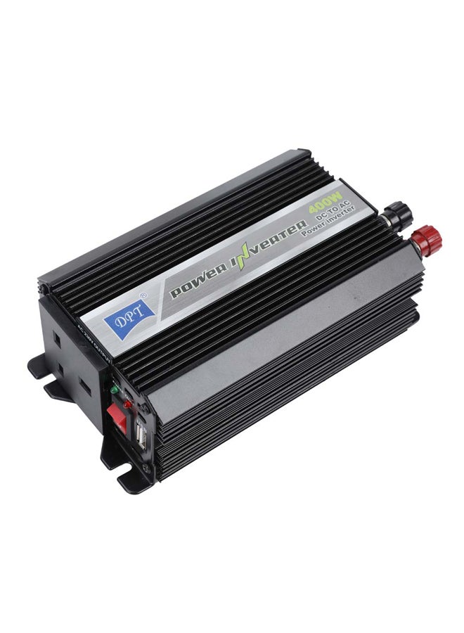 DPT Car Power Converter, 12 volt power adapter, Black, capacity 400 Watt  - Image 1