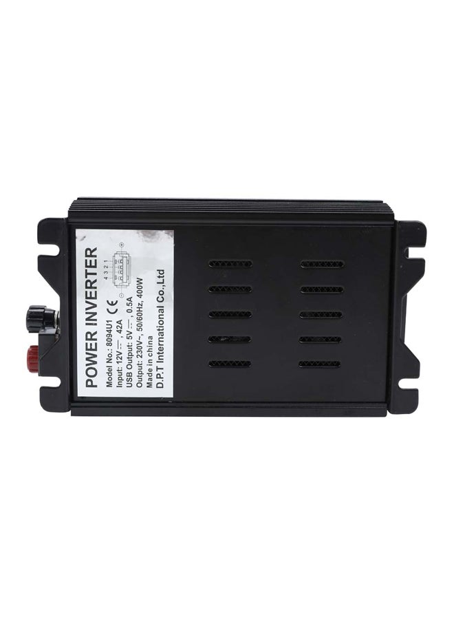DPT Car Power Converter, 12 volt power adapter, Black, capacity 400 Watt  - Image 5