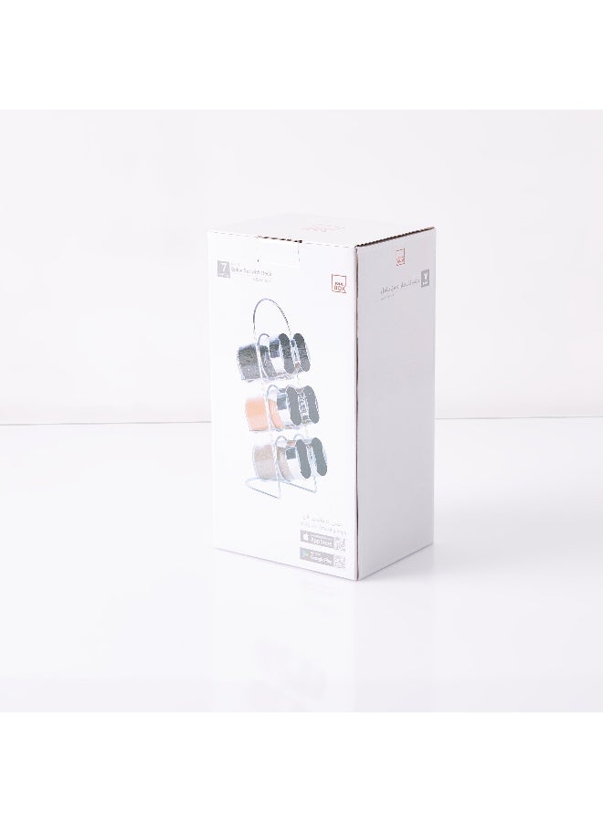 Home Box طقم برطمانات توابل كارل 7 قطع وحامل - Image 5