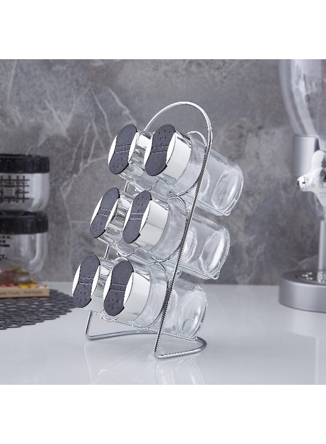 Home Box طقم برطمانات توابل كارل 7 قطع وحامل - Image 1