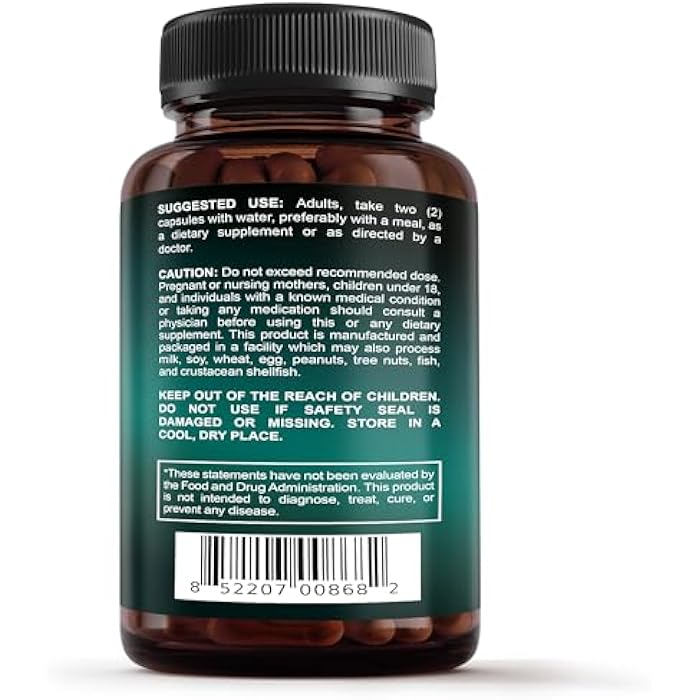 Sunergetic Premium Lung Support Supplement - Lung Cleanse & Detox Supplement With Mullein Leaf, NAC, Bromelain & Boswellia-Lung Health Formula for Respiratory, Breathing & Bronchial Health-60 Capsules - Image 3