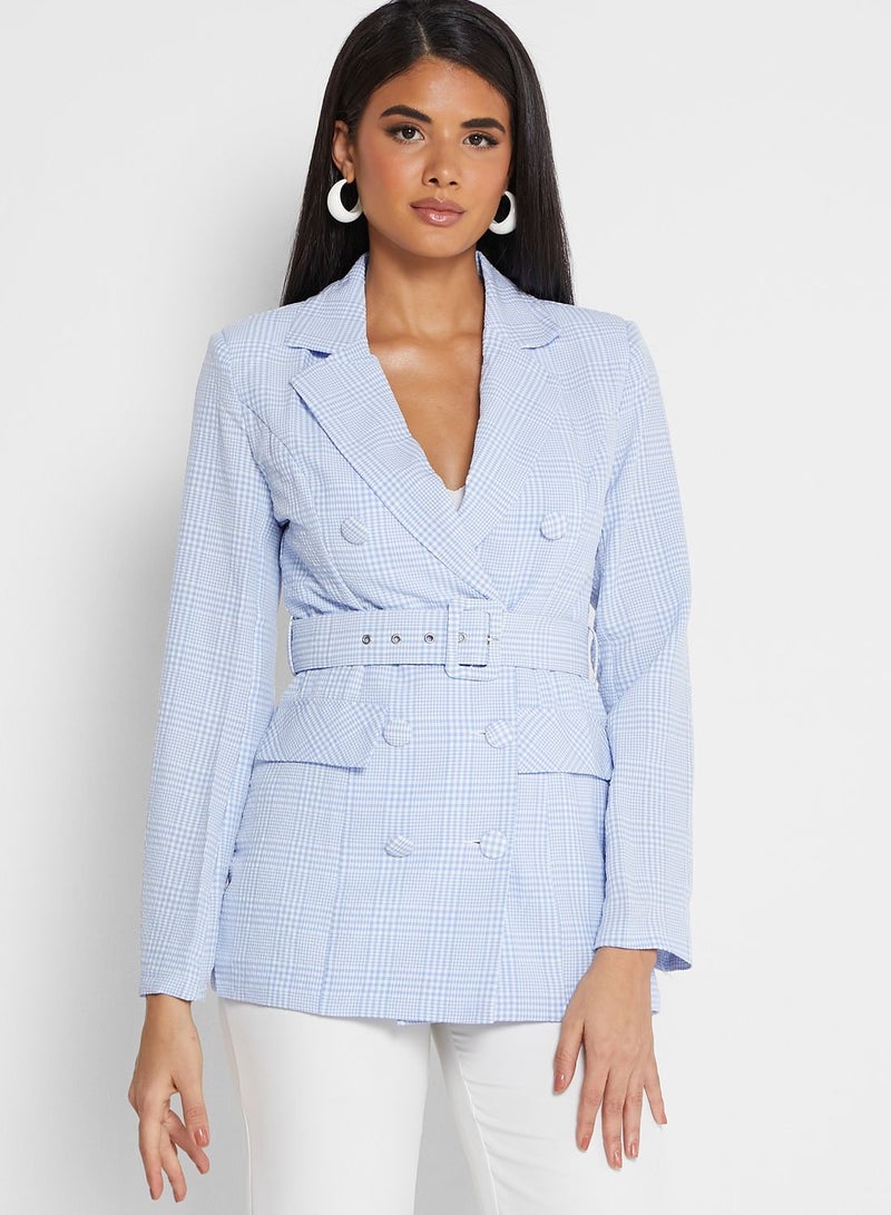 ELLA Checked Blazer - Image 1