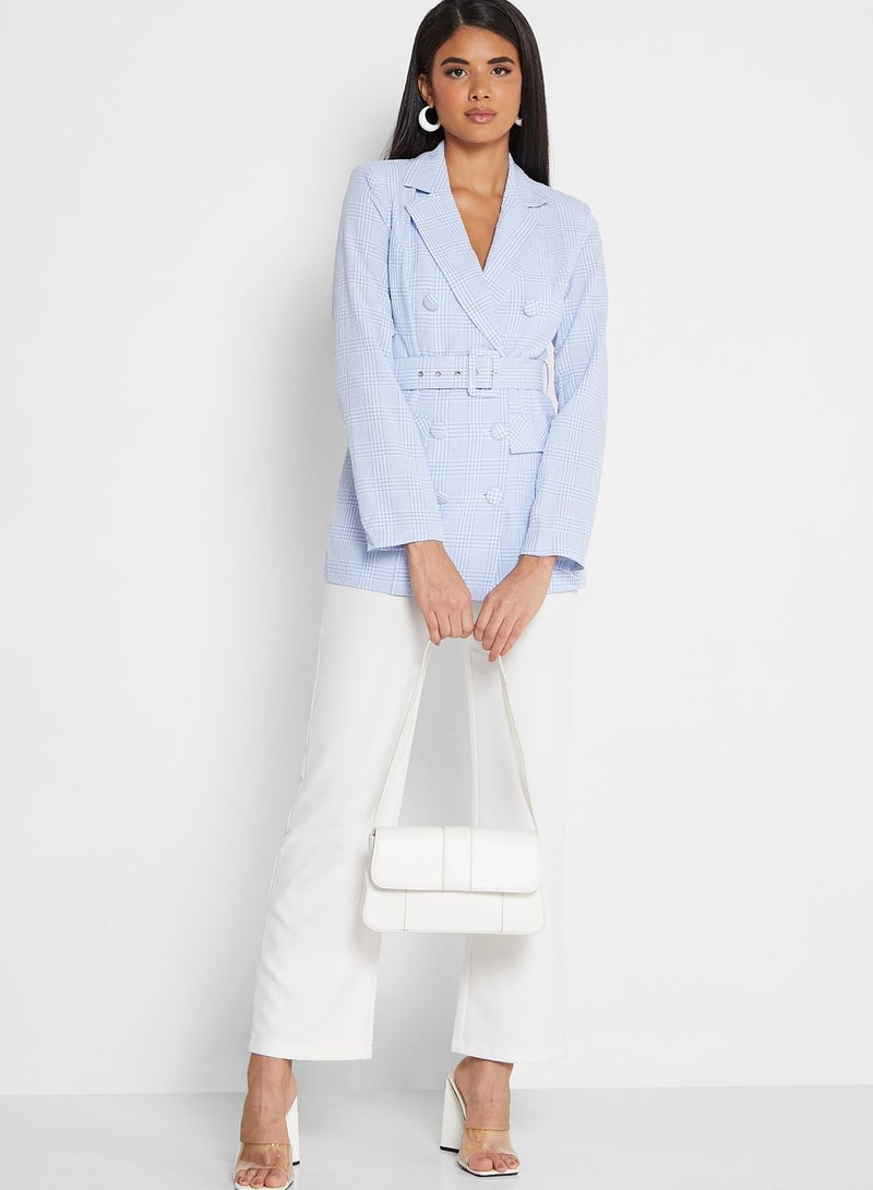 ELLA Checked Blazer - Image 4