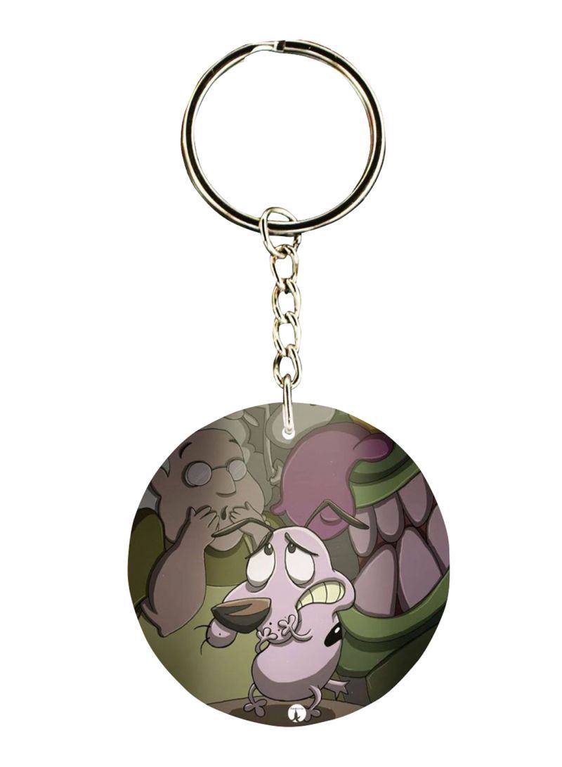 RKN Courage The Cowardly Dog Printed Keychain 