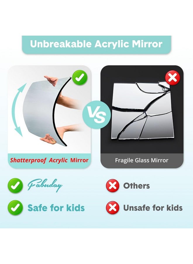 Fabuday - Lighted Hanging Mirror For Dance Backstage - Rechargeable Folding Led Full Length Mirror With Lights For Dancers, Portable Foldable Travel Body Mirror, Brightness Adjustable, Cyan - Image 1