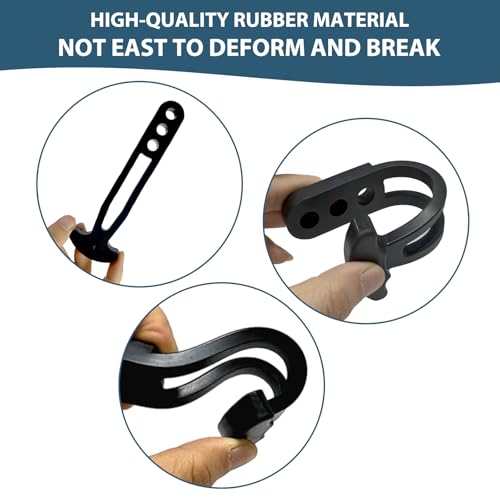 asdmm Telescoping Ladder Strap for Boat Yacht, Rubber Strap Secure Retaining Latch Band Belt with Adjustable Mounting Holes for Marine Sport Jet Swim Boarding (M) - Image 4