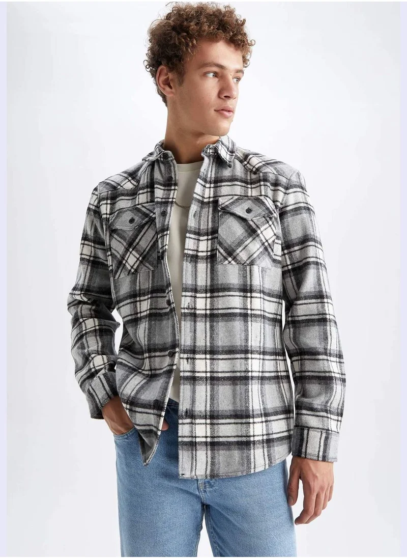 DeFacto Regular Fit Check Patterned Shirt