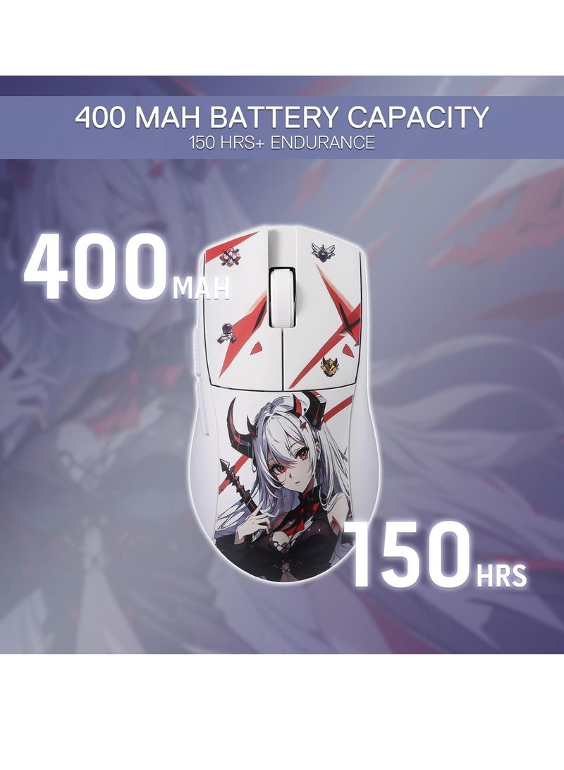 Redragon M916AK PRO 3-Mode Anime Gaming Mouse, 42G Ultra-Light 26K DPI Gaming Mouse w/Ergonomic Natural Grip Build, Full Programmable Buttons, Software Supports DIY Keybinds & DPI - Image 5