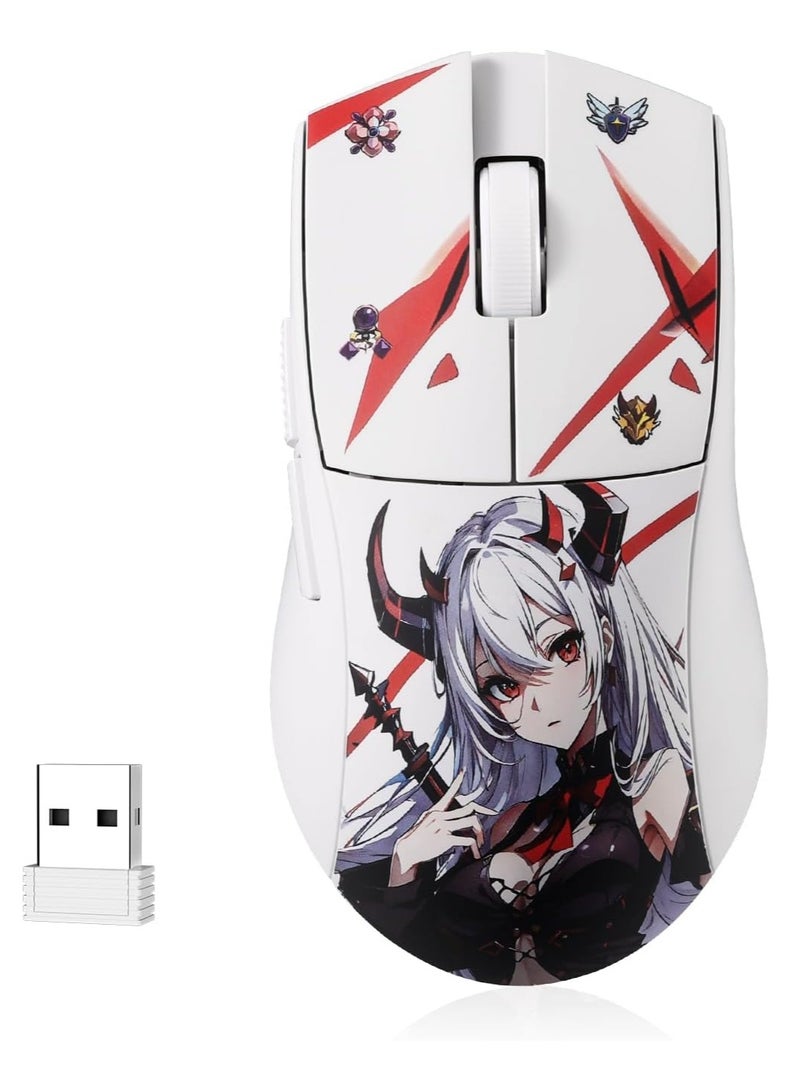 Redragon M916AK PRO 3-Mode Anime Gaming Mouse, 42G Ultra-Light 26K DPI Gaming Mouse w/Ergonomic Natural Grip Build, Full Programmable Buttons, Software Supports DIY Keybinds & DPI - Image 1