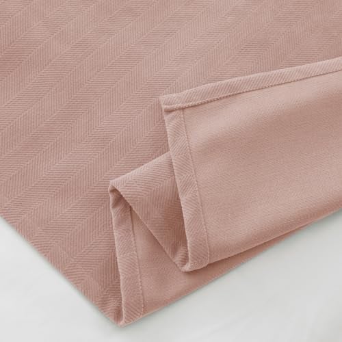 AMBERIS Bed Runner Single Layer Chenille Coral Pink, Modern Style Bed Scarves for Home Hotel Decorations - Image 4