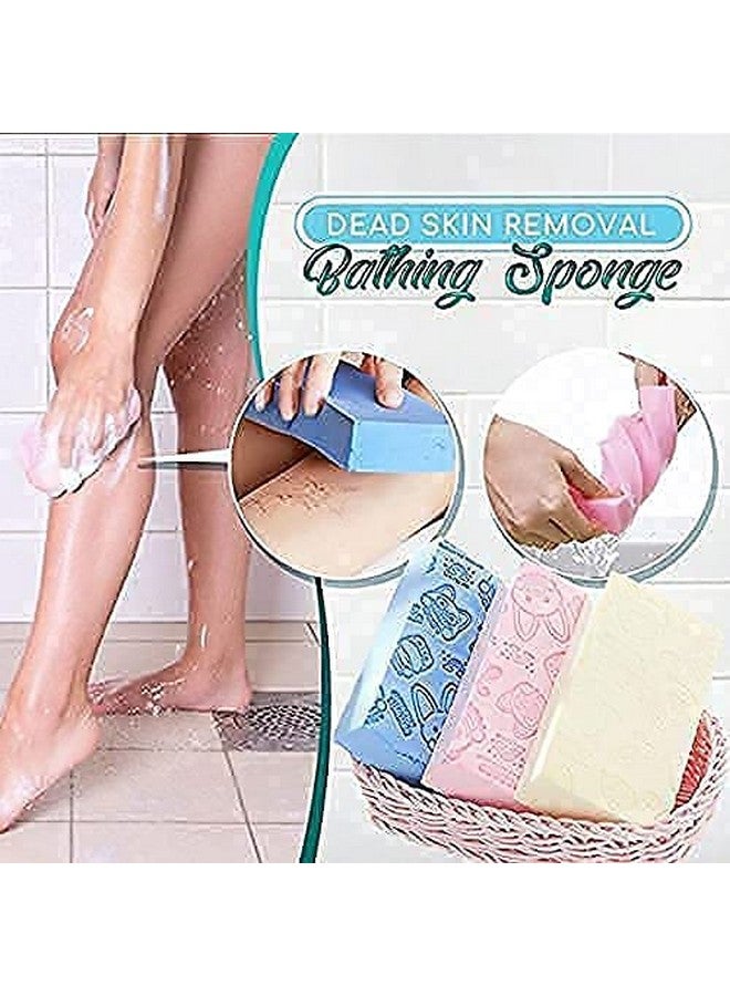 RiddhiTrade 2PCS Exfoliating Bath Sponge, Body Shower Sponge Spa Scrub Soft Exfoliator Dead Skin Remover，Dead Skin Remover for Body, Shower Sponge for Adult Baby - Image 5