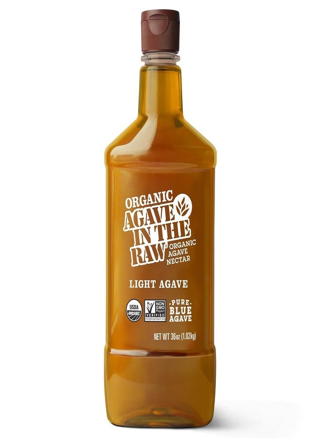 IN THE RAW Organic Agave In The Raw Light Agave Nectar, 36 oz., Made With Blue Agave From Mexico, USDA Organic, Non-GMO Project Verified, Kosher Vegan and Low Glycemic Index - Image 1