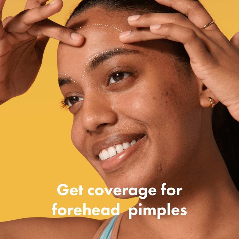 Mighty Patch Hero Cosmetics Mighty Patchâ„¢ Forehead Patch - Hydrocolloid Acne Pimple Patch, Contoured to Cover Larger Area of Zits and Blemishes - Drug-Free and Suitable for Sensitive Skin (5 Count) - Image 2