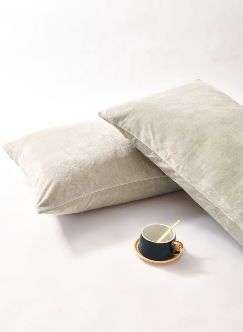 سيد المنسوجات المنزلية طقم شراشف مخمل، مقاس مفرد - قطعتين، يناسب سرير مقاس 120 × 200 سم، ناعم ومريح - Image 4