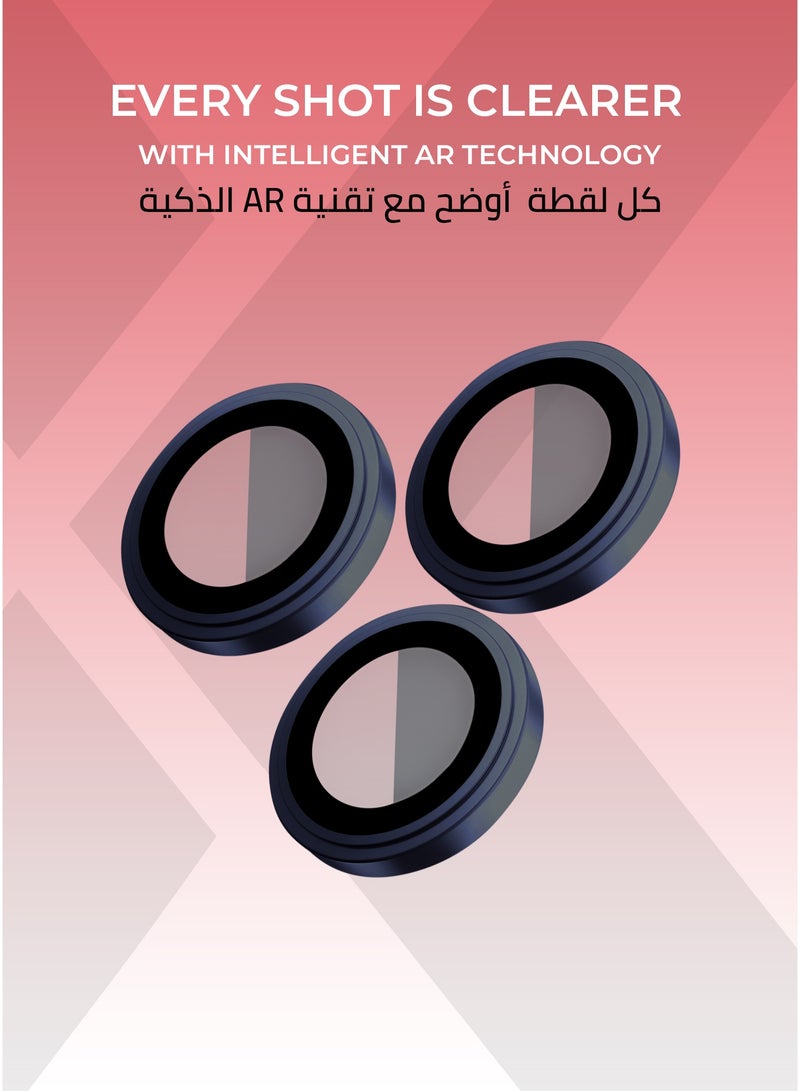 Xonda IPhone 17 Pro/Pro Max Camera Lens Protector, Blue Color - HD Clarity, Easy and Precise Installation, Scratch Resistant,2-Pieces . - Image 4