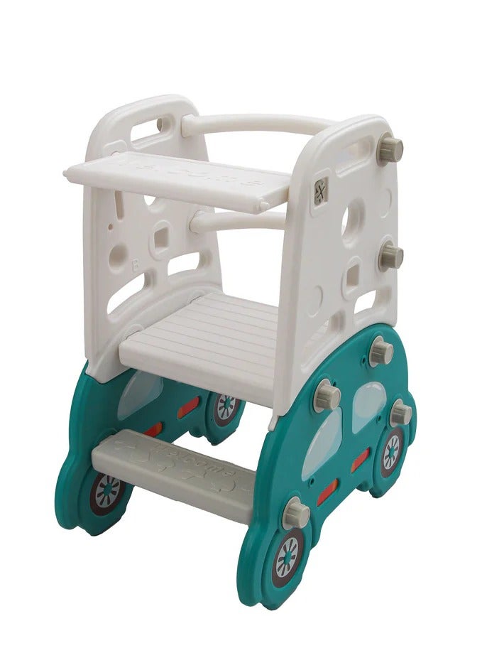 FULL JOY Car Multipurpose Step Stool & Chair Set ( Kitchen Stool, Potty Training)And  Feeding Chair Car  ,39*62*72 cm - Image 2