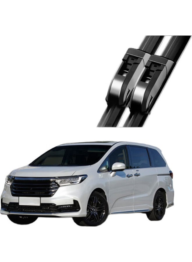 AOLIN Frameless Wiper Blade For Honda Odyssey [2015-Present], Windshield Wiper/Wiper Blade/Wiper, Original A-Grade Rubber Strip - Image 2