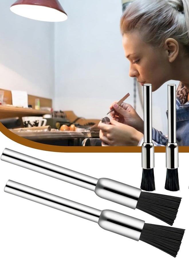 2Pcs 3MM Shank Nylon Mini Rotary Drill Brush Of For Electric Grinder, Electric Drill, Hanging Grinder - Image 1