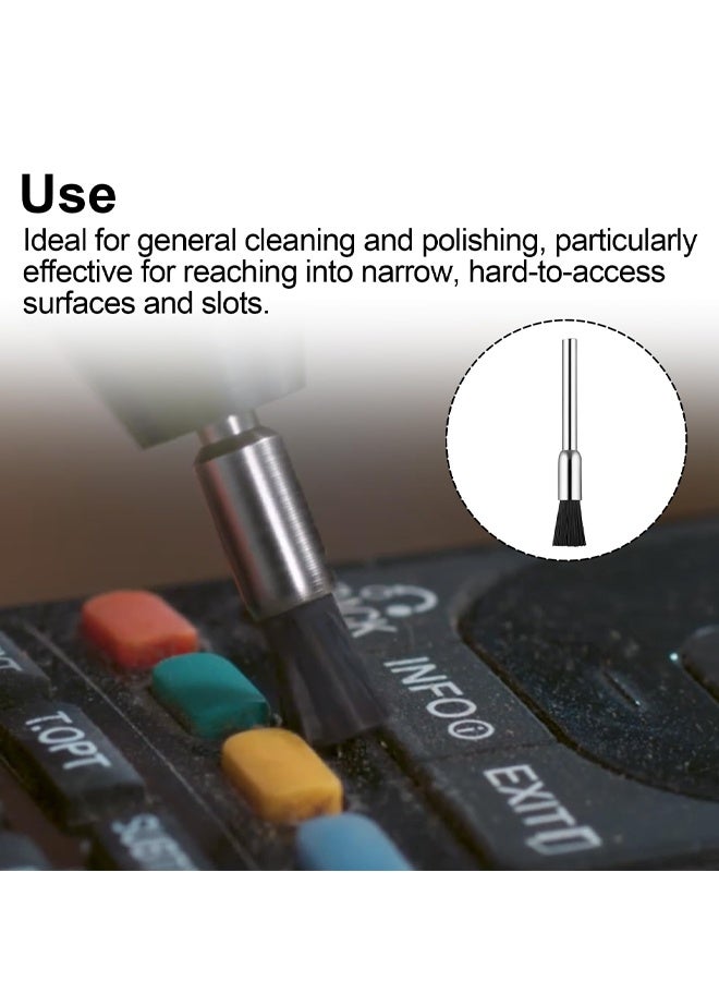 2Pcs 3MM Shank Nylon Mini Rotary Drill Brush Of For Electric Grinder, Electric Drill, Hanging Grinder - Image 4