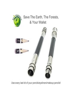 Generic Adjustable Dual Head Pencil Extender Holder Pencil Lengthener Pencil Saver Eco Friendly for Art Craft Hobby School Office Makeup Pencil Eyeliner Color Pencil Sketch Write Drawing Tool-1 PCS  - Image 4