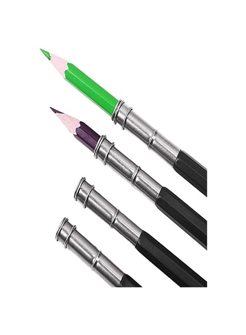 Adjustable Dual Head Pencil Extender Holder Pencil Lengthener Pencil Saver Eco Friendly for Art Craft Hobby School Office Makeup Pencil Eyeliner Color Pencil Sketch Write Drawing Tool-1 PCS - Image 5