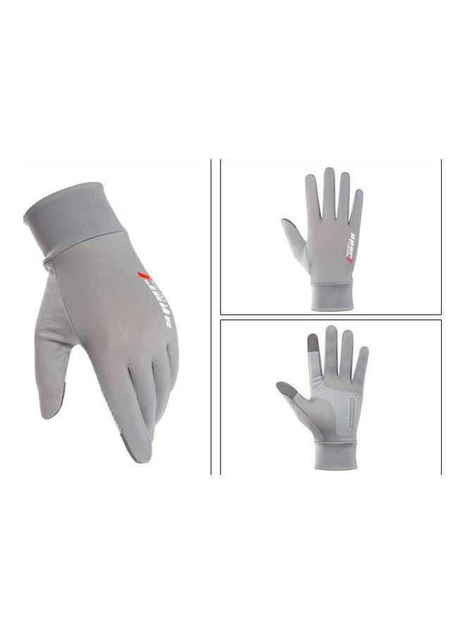 NIBEMINENT Ice Silk Non-Slip Gloves Breathable Outdoor Sports Driving Riding Touch Screen Thin Anti-UV Protection 20*20*20cm  - Image 3