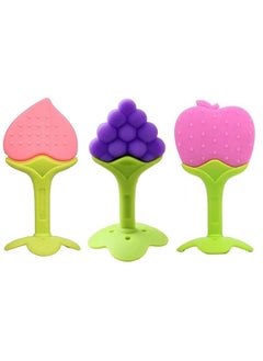 BabyGo Silicone Bpa Free Natural Organic Nipple Teethers With Storage Box For Newborn Infant Babies (Pack Of 3) Multicolor  - Image 2
