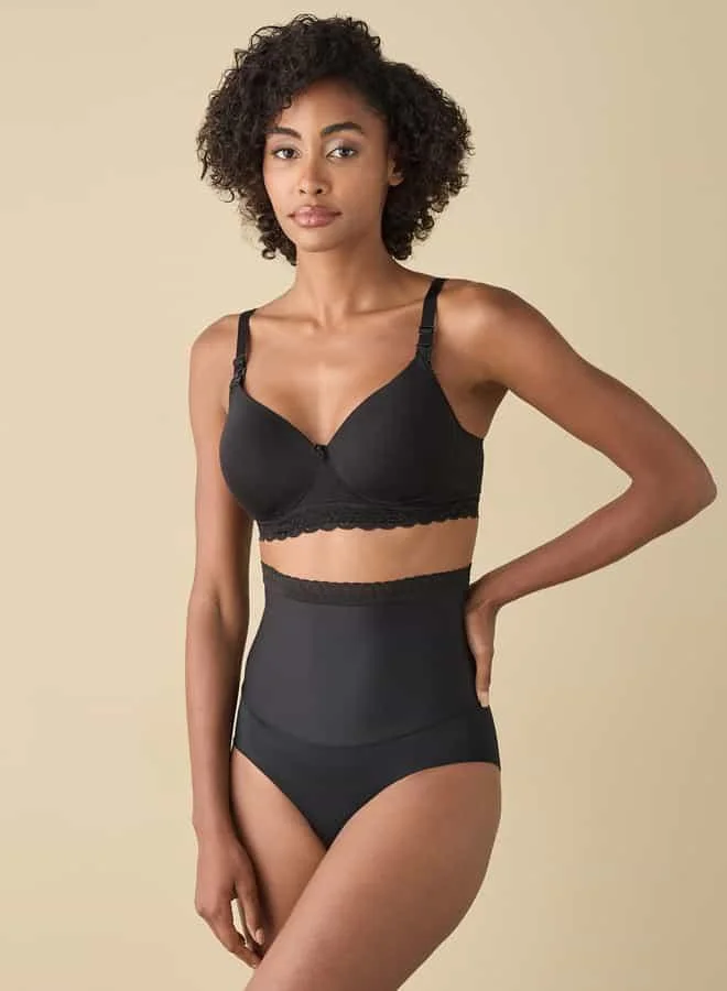 Splash FAV Lace Detail Solid Nursing Bra with Hook and Eye Closure