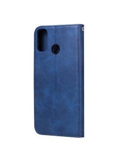 زبون جراب لهاتف Huawei Honor 9X Lite جراب جلدي أنيق من جلد العجل بسحاب أفقي مع حامل وفتحات للبطاقات ووظيفة المحفظة  - Image 4