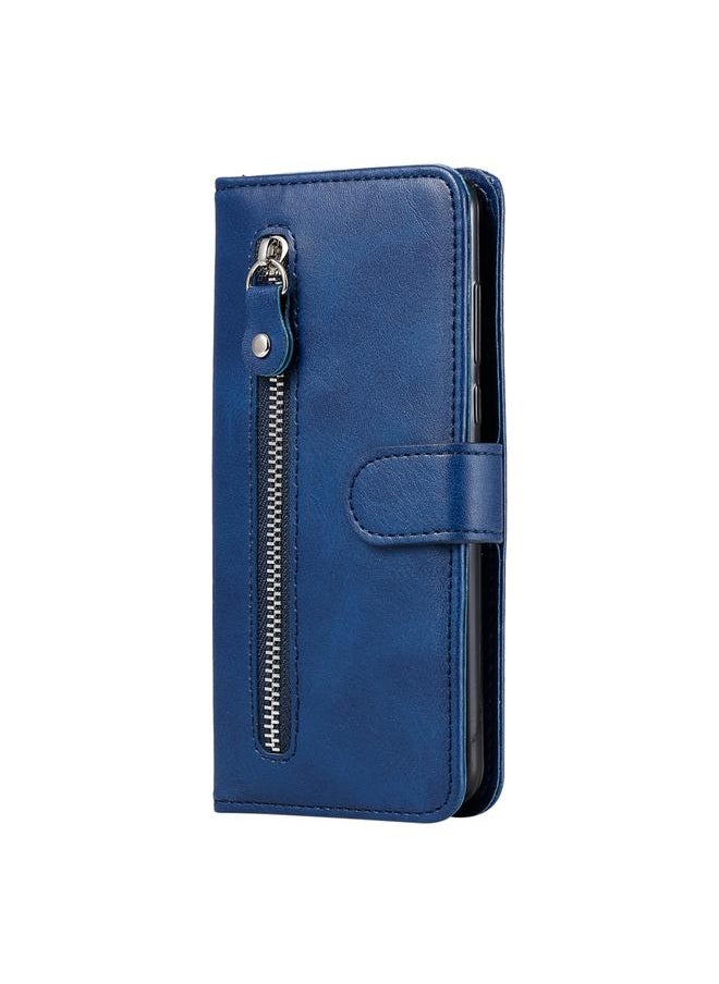 زبون - جراب لهاتف Huawei Honor 9X Lite جراب جلدي أنيق من جلد العجل بسحاب أفقي مع حامل وفتحات للبطاقات ووظيفة المحفظة - Image 1