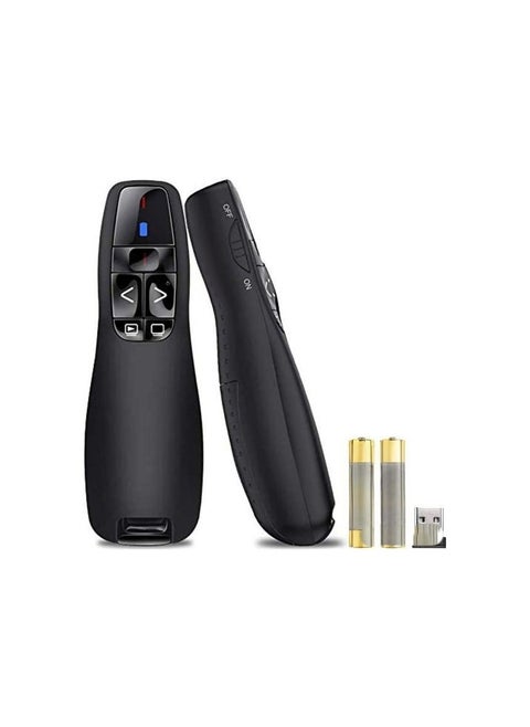 2.4GHz Wireless Presenter - USB Remote Control with Red Laser Pointer for PPT, Projector & Presentations