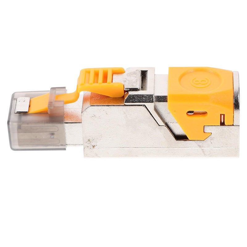 Tool Free CAT8 RJ45 Pass Through Connector For 10 Gbps Network Cable - Image 2