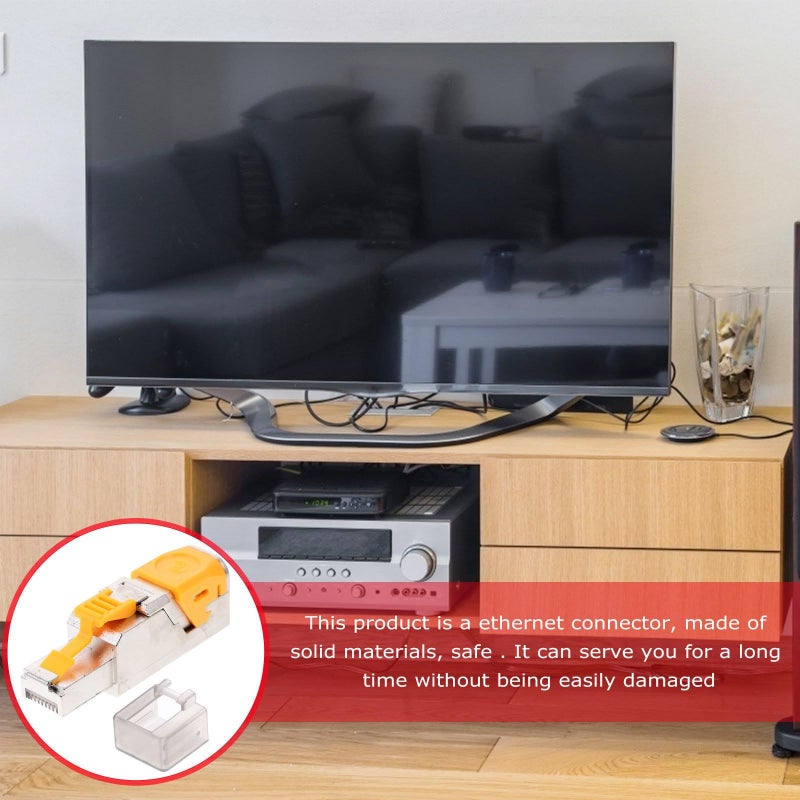 Tool Free CAT8 RJ45 Pass Through Connector For 10 Gbps Network Cable - Image 5