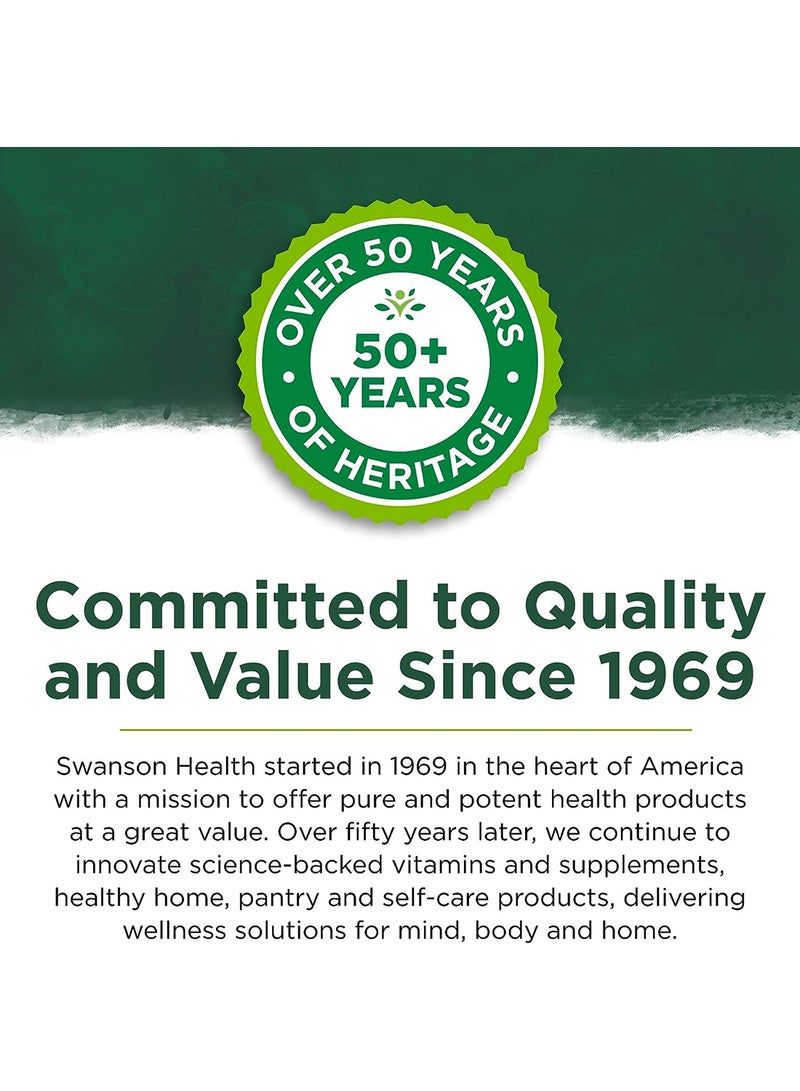 Swanson Boron Bororganic Glycine, 6 mg 60 Caps