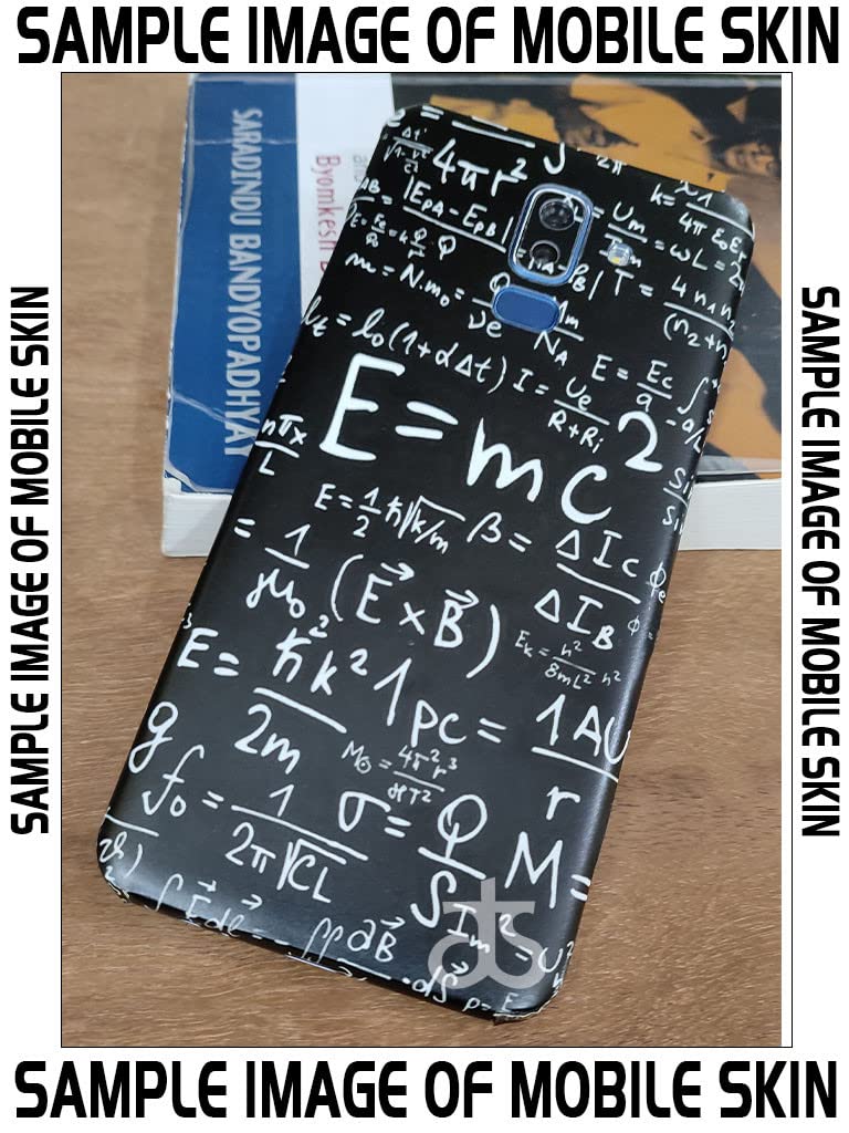 AtOdds - Compatible for Samsung Galaxy S24 (5G) - Mobile Back Skin Sticker - Lamination - Back Film Wrap (Coverage - Back+Camera+Sides) (Design - E=mc2) - Image 2