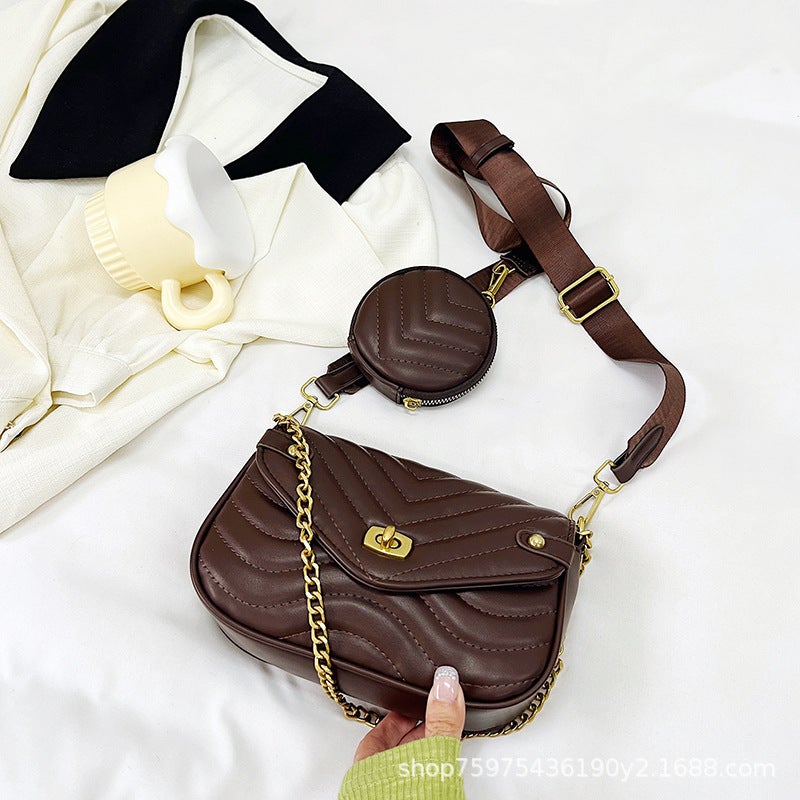 French Texture Small Bag For Women Women'S Bag Summer Shoulder Bag High-End Chain Crossbody Small Square Bag - Image 5