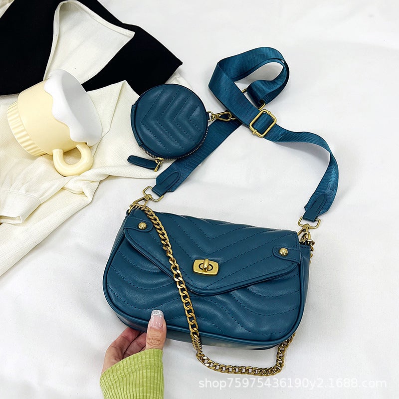 French Texture Small Bag For Women Women'S Bag Summer Shoulder Bag High-End Chain Crossbody Small Square Bag - Image 4