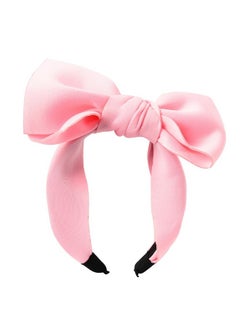 MXXGMYJ Hairband - Headband With Big Bow, Pink, For Women And Girls, Hair Accessories For Party And Cosplay  - Image 1