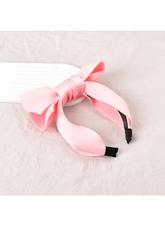 MXXGMYJ Hairband - Headband With Big Bow, Pink, For Women And Girls, Hair Accessories For Party And Cosplay  - Image 3