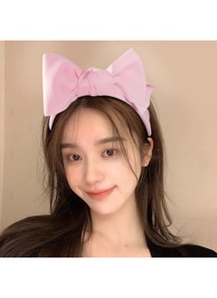 MXXGMYJ Hairband - Headband With Big Bow, Pink, For Women And Girls, Hair Accessories For Party And Cosplay  - Image 5