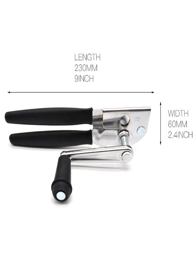 FUJIDENSO 2 Pack Commercial Grade Heavy Duty Manual Can Opener with Easy Crank Folding Handle, Super Thick 20GA 2.0mm Steel with Chrome Plate Finish, Fit All Size Large Cans - Image 2