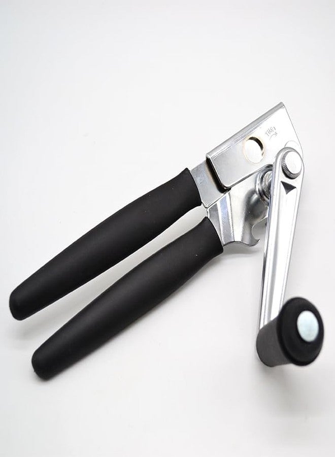 FUJIDENSO 2 Pack Commercial Grade Heavy Duty Manual Can Opener with Easy Crank Folding Handle, Super Thick 20GA 2.0mm Steel with Chrome Plate Finish, Fit All Size Large Cans - Image 3