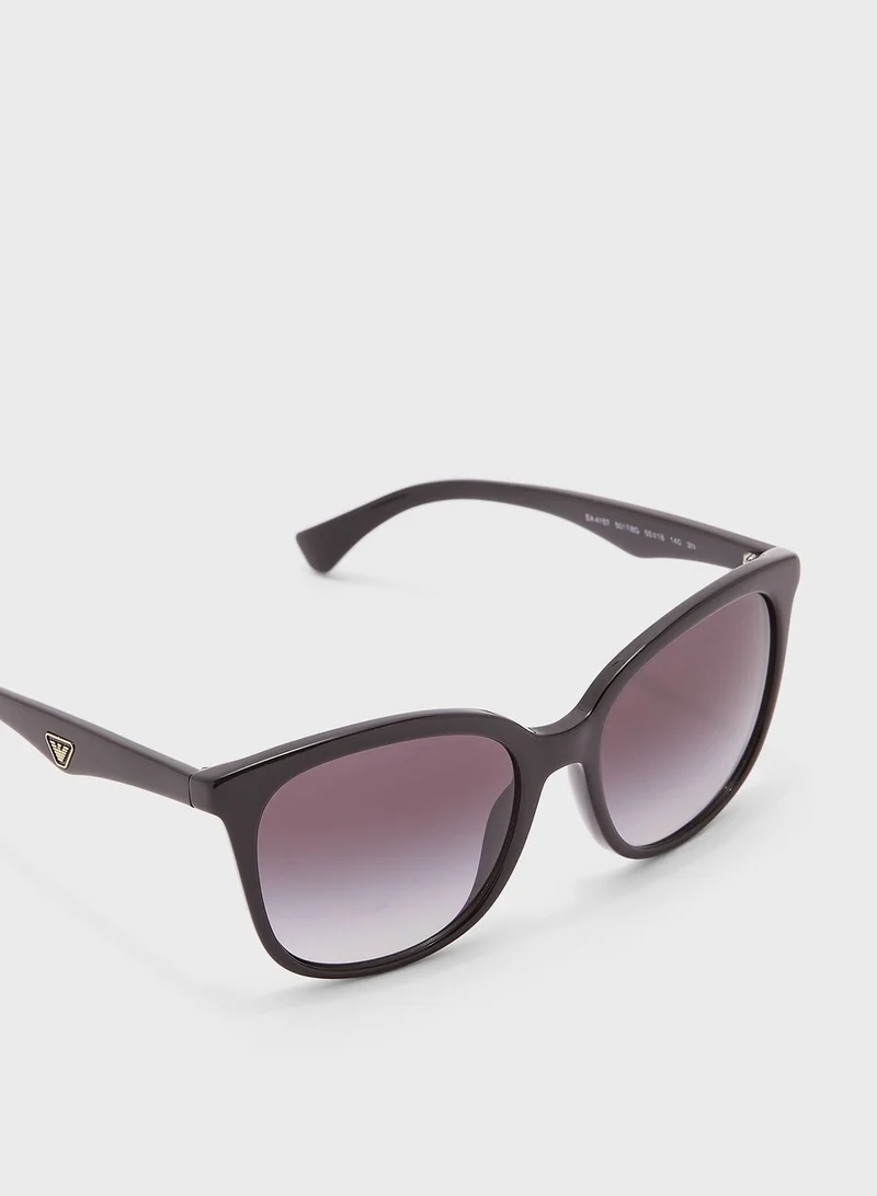 EMPORIO ARMANI 0Ea4157 Oversized Sunglasses