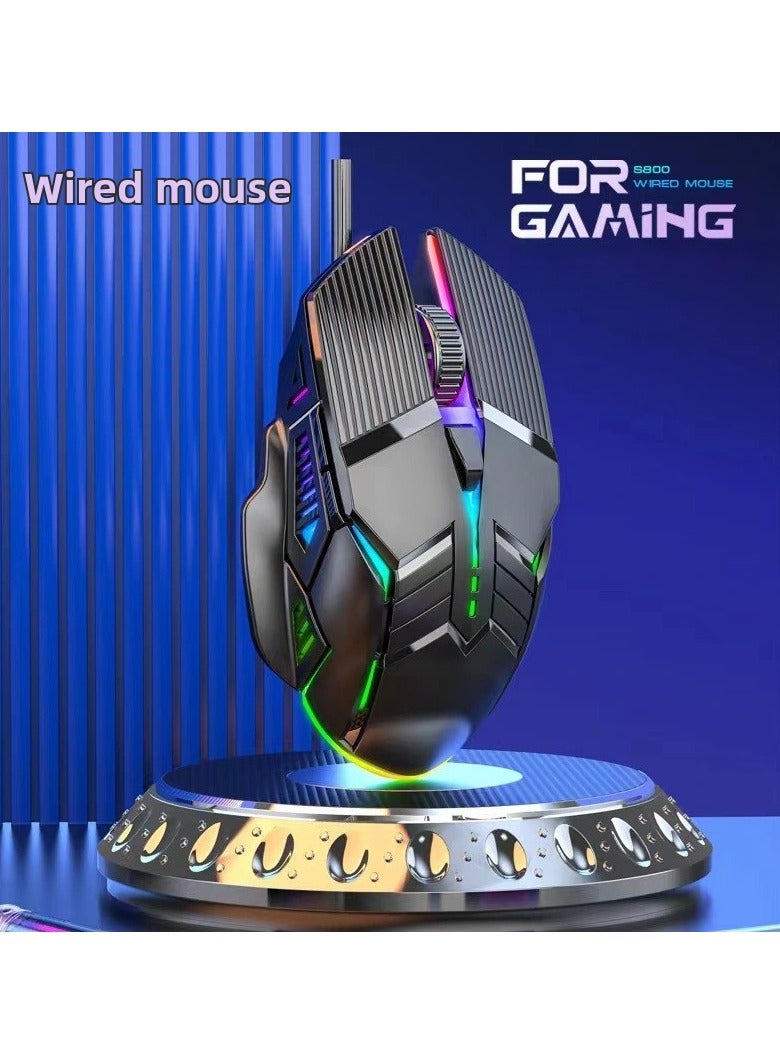 Wired RGB High-Performance Gaming Mouse – Ergonomic Design for Office, Home  Gaming, Silent Clicks for Laptop  Desktop Computers, Universal Compatibility for All Users - Image 1