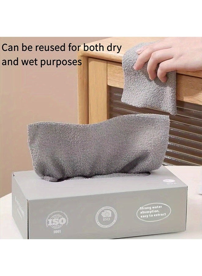 HOMESTAR 40pcs/2 box, microfiber towels, lazy wipes, absorbent kitchen cleaning cloths, cloths, napkins, tableware, household cleaning towels, lazy wipes, cleaning supplies, washable, wet dry dual-use, degreased cloths, cleaning supplies - Image 1