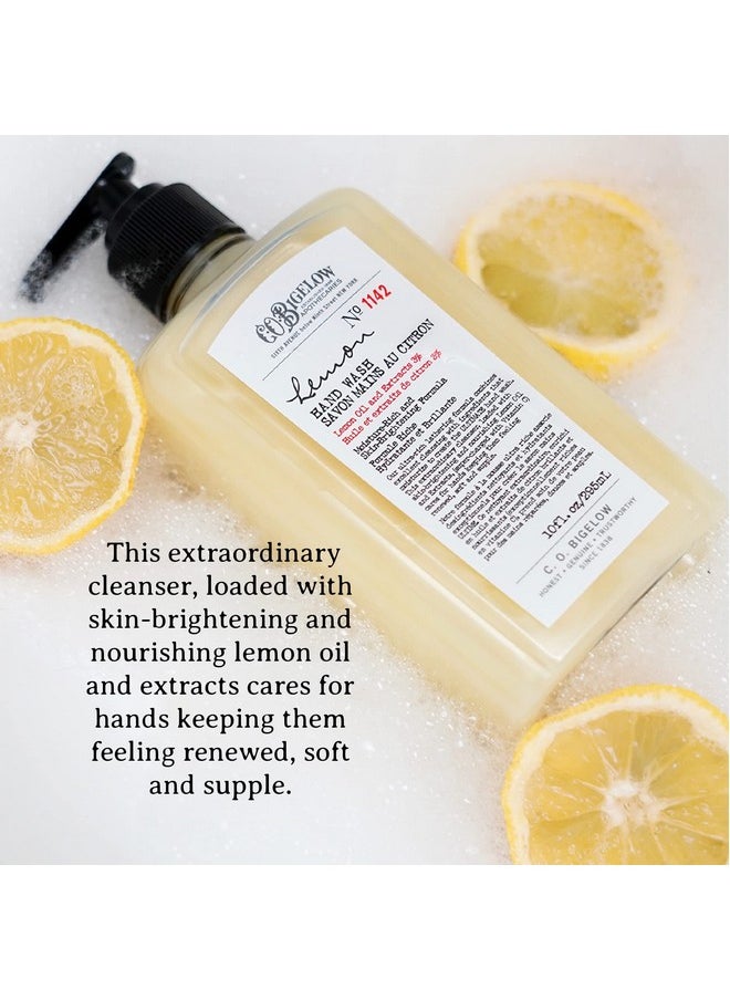 C. O. Bigelow - C.O. Bigelow Lemon Hand Wash - No. 1142, Moisturizing Liquid Hand Soap with Lemon Extract & Vitamin C, Cruelty Free & Gentle for All Skin Types, 10fl oz. - Image 1