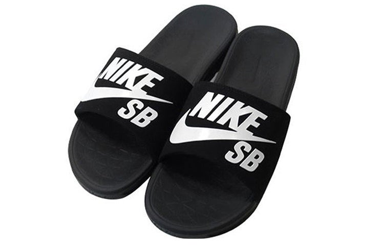 Nike Men's Nike sandals Sports slippers 'Black White' - Image 3